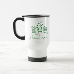 Minimalistische Pflanze Mama Niedliche Pflanze Lov Reisebecher