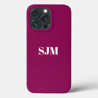 Minimalistische Pflaumenbezeichnung für Monogramm