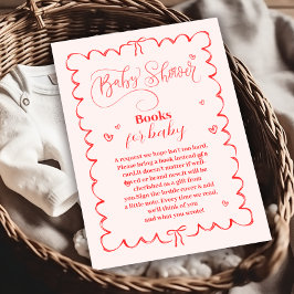 Minimalistische Pink Bow Doodle Kinderbücher für K Begleitkarte