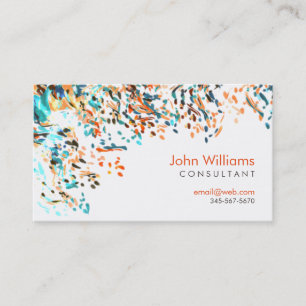 Minimalistische Pinselstriche für Wasserfarben, Ab Visitenkarte