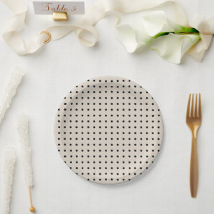 Minimalistische Polka-Dosen g1 Pappteller