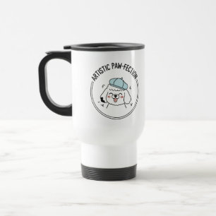 Minimalistische Poodle-Welpen-Doodle-Abenteuerzeit Reisebecher