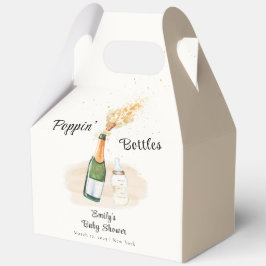 Minimalistische Poppin Flaschen Champagner Kinderd Geschenkschachtel
