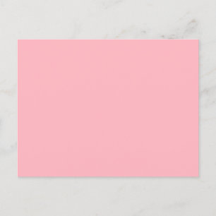Minimalistische Postkarte in weichrosa