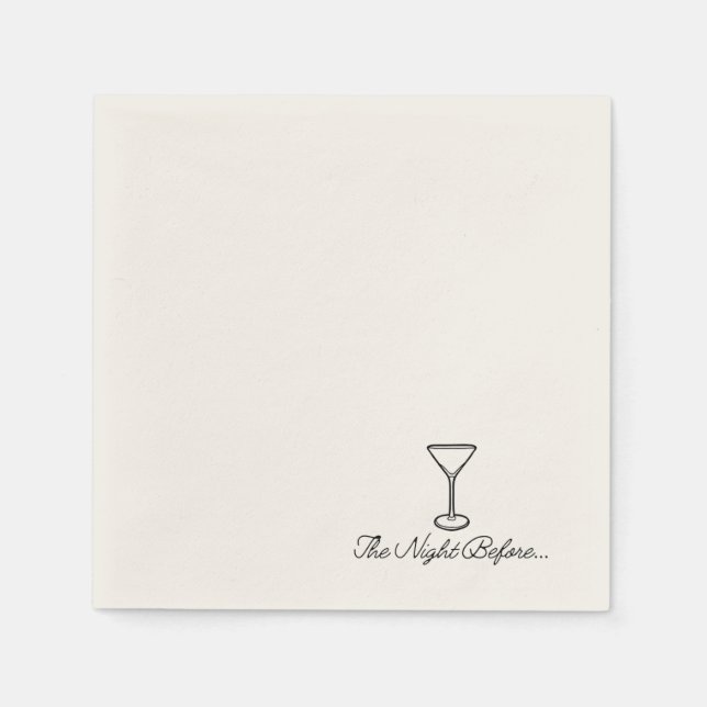 Minimalistische Probe Dinner Napkin Serviette (Vorderseite)