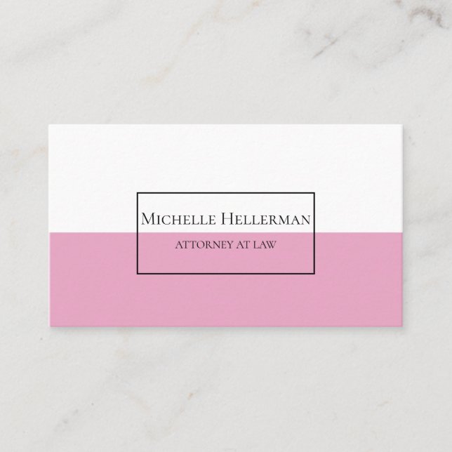 Minimalistische professionelle Visitenkarte (Vorderseite)