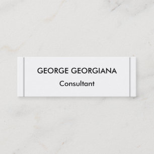 Minimalistische professionelle Visitenkarte