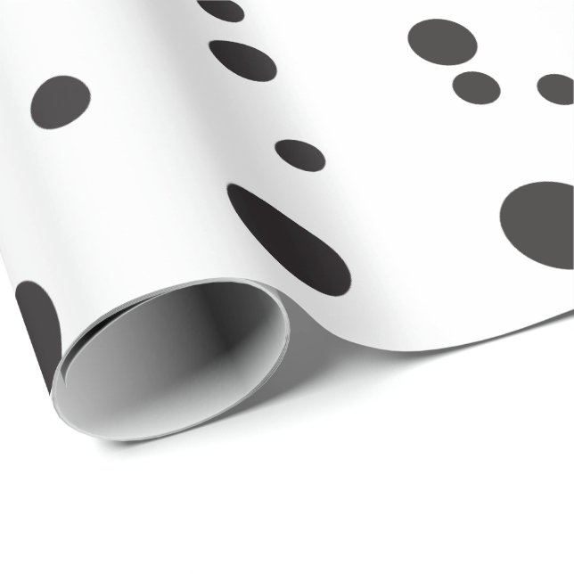 Minimalistische Punkte Geschenkpapier (Rolleneckpunkt)