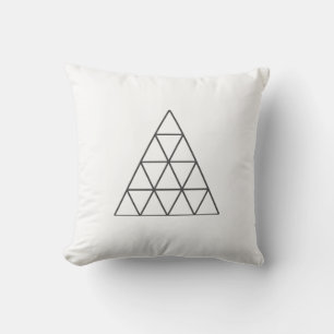Minimalistische Pyramide Wurf Kissen / Kissenbezug