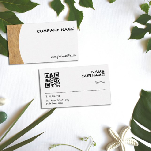 Minimalistische ​ ​ QR Business Card Visitenkarte (Von Creator hochgeladen)