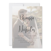 Minimalistische QR-Code-Foto-Hochzeit