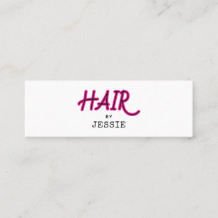 Minimalistische QR Code Haarstylist Mini-Visitenka Mini Visitenkarte