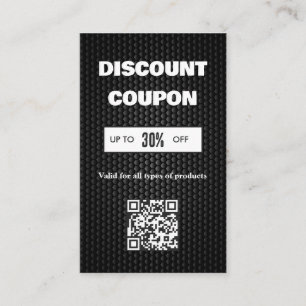 Minimalistische QR-Code-Rabattkarte Visitenkarte