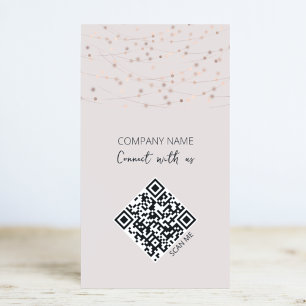 Minimalistische QR-Code-Visitenkarte: Kontaktieren Visitenkarte
