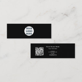 Minimalistische QR-Code-Visitenkarte mit individue Mini Visitenkarte
