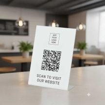 Minimalistische QR-Codeanzeige für benutzerdefinie