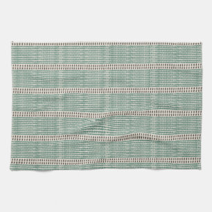 Minimalistische Raffia-Maschenlinien Striche gestr Geschirrtuch