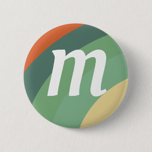 Minimalistische Regenbogenstreifen handgefertigt Button