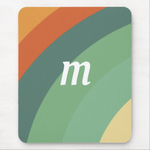 Minimalistische Regenbogenstreifen handgefertigt Mousepad