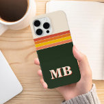 Minimalistische Retro-Streifen Case-Mate iPhone Hülle<br><div class="desc">Minimalistischer Retro Stripe Initial Monogram Phone Case. Erstellen Sie Ihren eigenen personalisierten iPhone Case mit individuellem Anfangsnamen.</div>