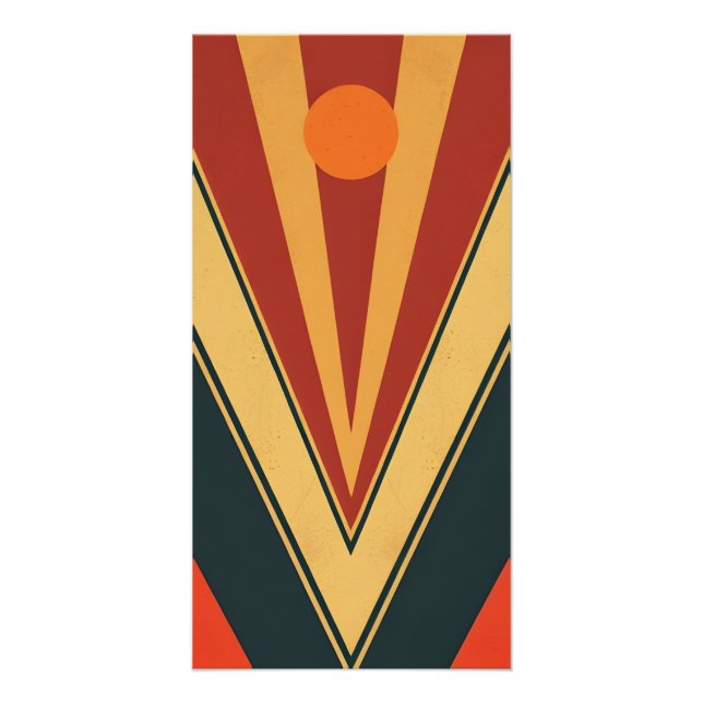 Minimalistische Retro-Wand Poster (Vorderseite)