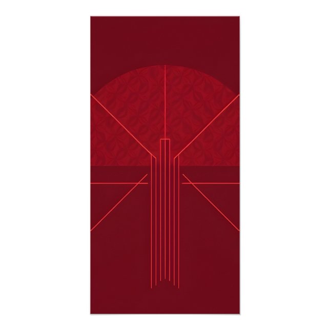 Minimalistische Retro-Wand Poster (Vorderseite)