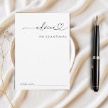 Minimalistische romantische Herzschrift Schlichte  Hinweiskarte<br><div class="desc">Diese eleganten,  romantischen Ticketkarten würden Ihre Brautparty-/Hochzeitsvorräte wunderbar ergänzen! Anpassen Sie den Text einfach,  indem Sie auf die Option "Personalisieren" klicken.</div>