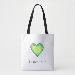 Minimalistische romantische Ich liebe dich Trageta