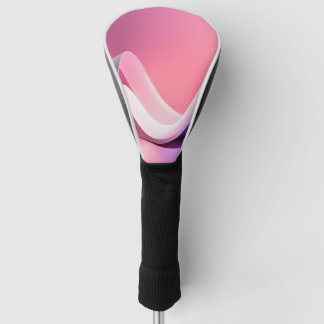 Minimalistische rosa abstrakte Fluidwelle Golf Headcover