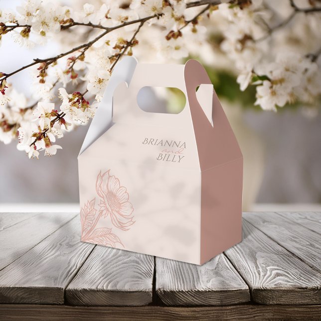 Minimalistische Rosa-Bläserei Geschenkschachtel (Von Creator hochgeladen)