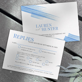 Minimalistische Rosa-Hochzeit RSVP Karte