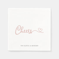 Minimalistische Rose Chef Polterabend