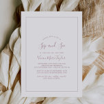 Minimalistische Rose Gold Sip und Siehe Einladung<br><div class="desc">Diese minimalistische Rose Gold schlürfen und sehen Einladung ist perfekt für eine einfache Begegnung mit dem Baby-Party. Das moderne romantische Design besticht durch klassische Rose-Gold- und Weißtypografie gepaart mit einer rustikalen und eleganten Kalligraphie mit Vintagem handgeschriebenem Stil. Anpassbar in jeder Farbe. Behalt das Design einfach und elegant, wie es ist,...</div>