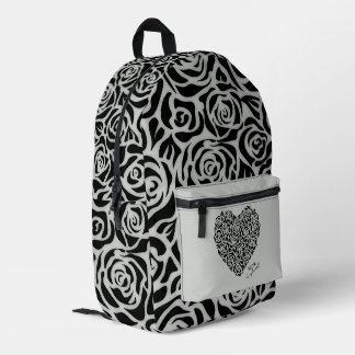 Minimalistische Rose Meines Herzens Bedruckter Rucksack