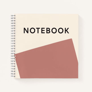 Minimalistische Rose Terracotta Notebook Notizbuch