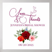 Minimalistische rote Rose Liebe und dank Bridal