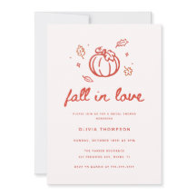 Minimalistische rote Schrift "Verliebe dich" Braut
