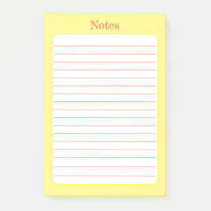 Minimalistische Rottonetten Post-it Klebezettel