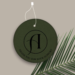 Minimalistische Round-Logos-Han-Tag Geschenkanhänger