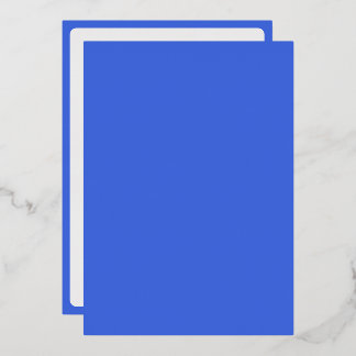 Minimalistische Royal Blue Foil Card - individuell Folieneinladung