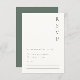 Minimalistische RSVP-Karte RSVP Karte