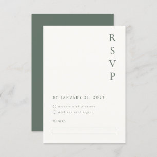 Minimalistische RSVP-Karte RSVP Karte