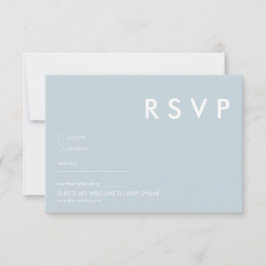 Minimalistische RSVP-Karten für Hochzeiten Einladung