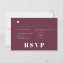 Minimalistische RSVP-Karten für Hochzeiten