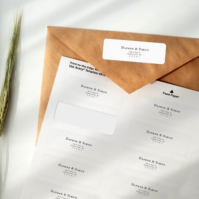 Minimalistische Rücksendeadresse (Von Creator hochgeladen)