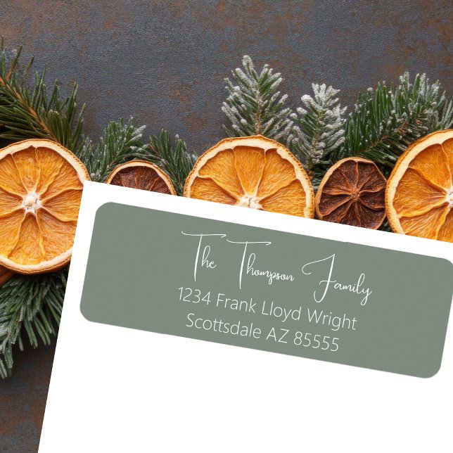 Minimalistische Rücksendeadresse für Elegantes Skr (Von Creator hochgeladen)