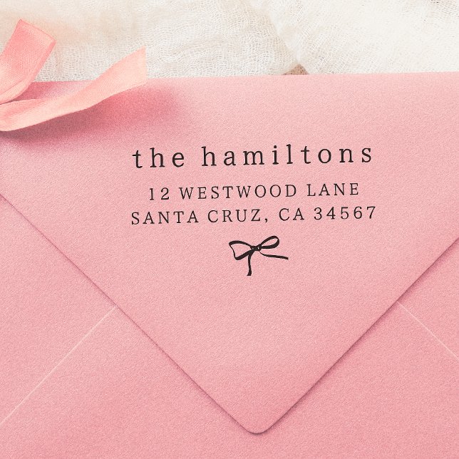 Minimalistische Rücksendeadresse von Hand gezeichn Gummistempel (Von Creator hochgeladen)