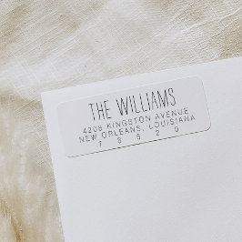 Minimalistische Rücksendeadressen-Aufkleber