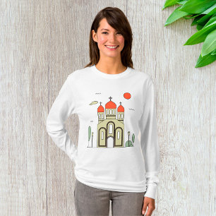 Minimalistische russisch-orthodoxe Kirche T-Shirt