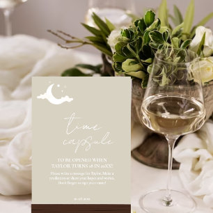 Minimalistische rustikale Babydusche Zeitschrift K Poster